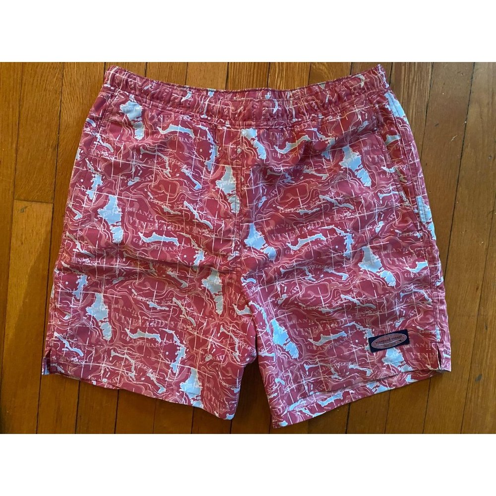 Vineyard Vines Caribbean Map Swim Trunks Small Gem